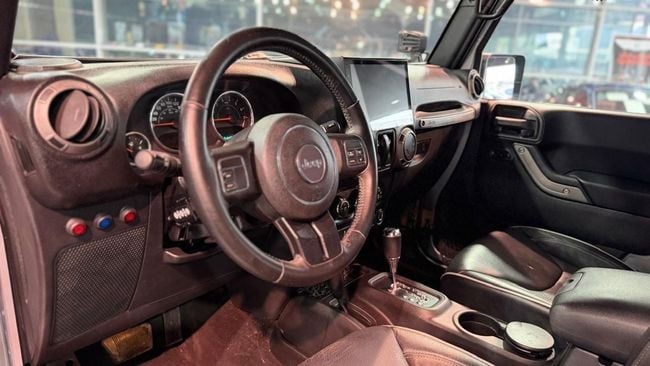 2017 Jeep Wrangler Sport 3.6L 6 Cylinders Petrol Engine AT Grey Black SUV GCC Specs