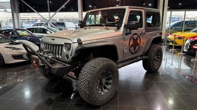 2017 Jeep Wrangler Sport 3.6L 6 Cylinders Petrol Engine AT Grey Black SUV GCC Specs