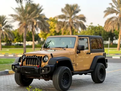 2014 Jeep Wrangler Sport 6 Cylinders Petrol Engine Beige Grey SUV GCC Specs