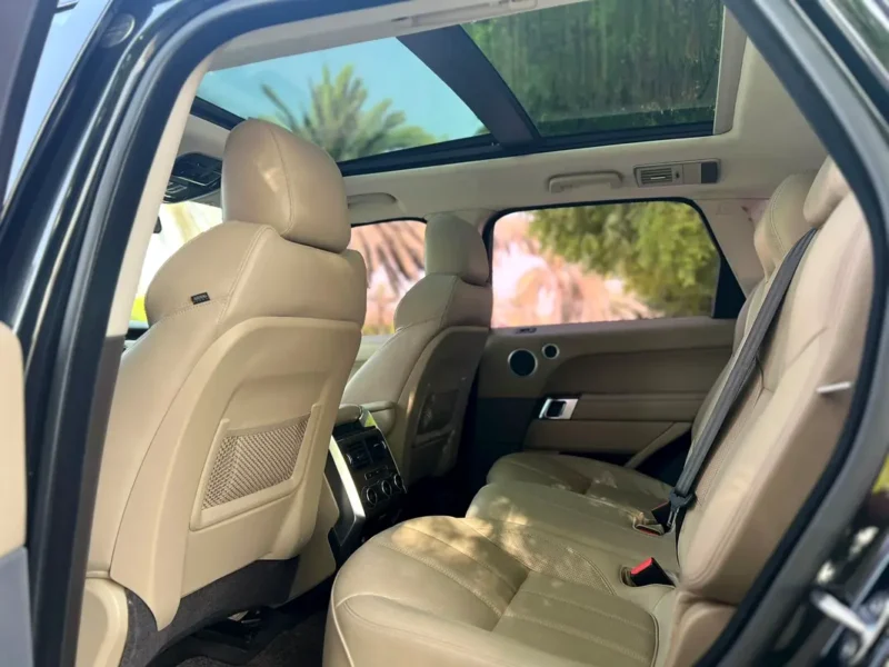 2015 Land Rover Range Rover Sport HSE 6 Cylinders Petrol Engine Black Beige SUV GCC Specs