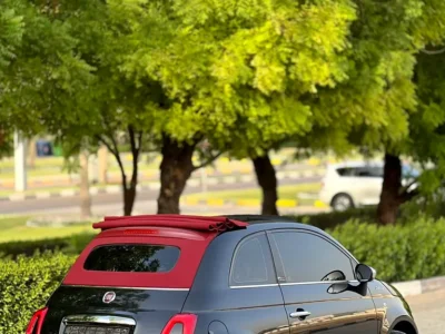 2022 Fiat 500 4 Cylinders Petrol Engine Black Beige Hatchback GCC Specs Fun and Stylish City Car