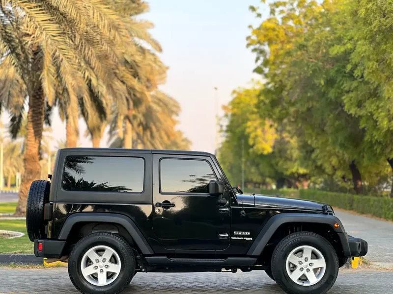 2018 Jeep Wrangler Sahara 6 Cylinders Petrol Engine Black SUV GCC Specs Automatic