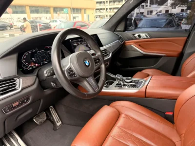 2021 BMW X5 M50i 8 Cylinders Petrol Engine Blue Brown SUV GCC Specs Automatic
