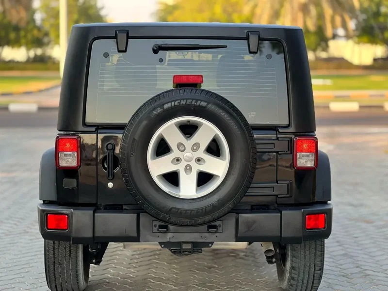 2018 Jeep Wrangler Sahara 6 Cylinders Petrol Engine Black SUV GCC Specs Automatic