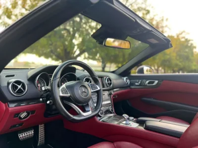 2017 Mercedes-Benz SL-Class SL 400 6 Cylinders Petrol Engine Grey Red Convertible