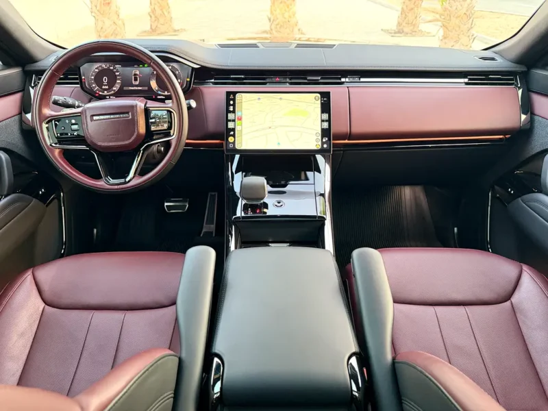 2024 Land Rover Range Rover Sport P400 Dynamic HSE 6 Cylinders Engine Black Maroon SUV