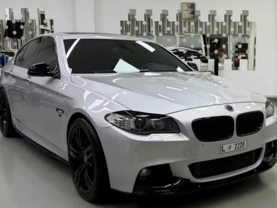 2012 BMW 5-Series 550i Exclusive 8 Cylinders Petrol Engine Silver Black Sed M Kit Perfect Condition