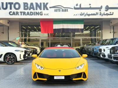 2022 Lamborghini Huracan EVO Spyder 10 Cylinders Petrol Engine Yellow Red Convertible