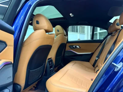 2020 BMW 3-Series 330i 4 Cylinders Petrol Engine Blue Brown Sedan GCC Specs Perfect Condition