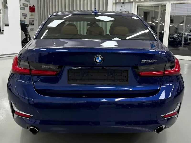 2020 BMW 3-Series 330i 4 Cylinders Petrol Engine Blue Brown Sedan GCC Specs Perfect Condition