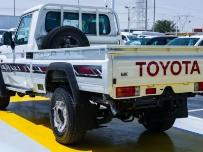2026 Toyota Land Cruiser 4 Cylinders Diesel Engine White Beige Pickup Truck GCC Specs