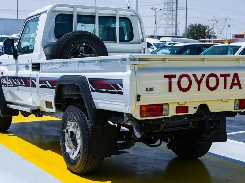 2026 Toyota Land Cruiser 4 Cylinders Diesel Engine White Beige Pickup Truck GCC Specs