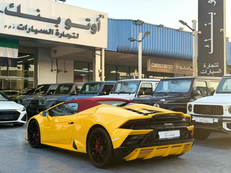 2022 Lamborghini Huracan EVO Spyder 10 Cylinders Petrol Engine Yellow Red Convertible
