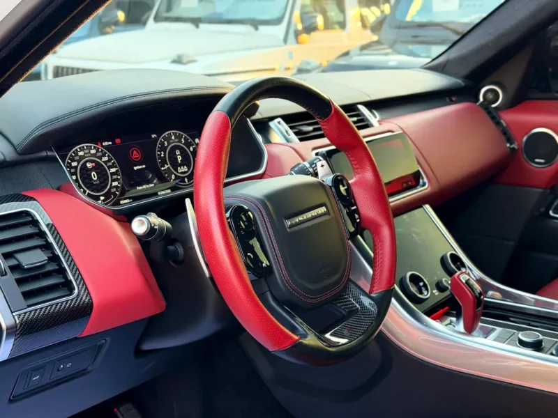 2019 Land Rover Range Rover Sport SVR 8 Cylinders Petrol Engine White Red SUV Automatic