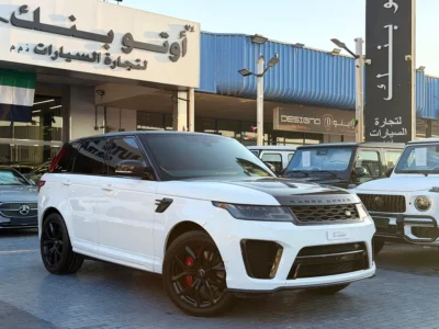 2019 Land Rover Range Rover Sport SVR 8 Cylinders Petrol Engine White Red SUV Automatic