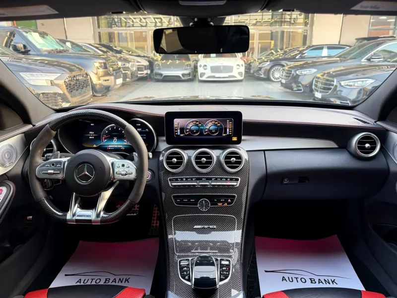2020 Mercedes-Benz C-Class C63 AMG 8 Cylinders Petrol Engine Black Red Sedan Automatic