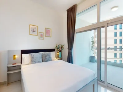 Spacious 1 bedroom | Fully Furnished & converted to 2beds | 2 baths | Balcony | Car Parking