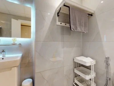 Spacious 1 bedroom | Fully Furnished & converted to 2beds | 2 baths | Balcony | Car Parking