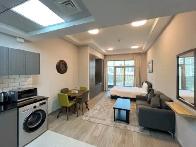 Furnished Studio for Rent with Balcony