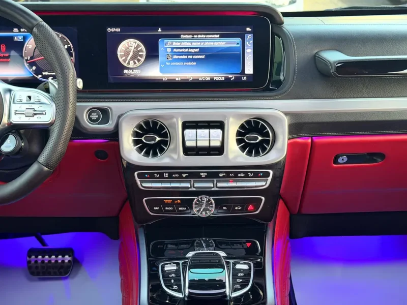 2024 Mercedes-Benz G-Class G 63 AMG 4.0L V8 Biturbo Petrol Engine Black Red SUV Korean Spec