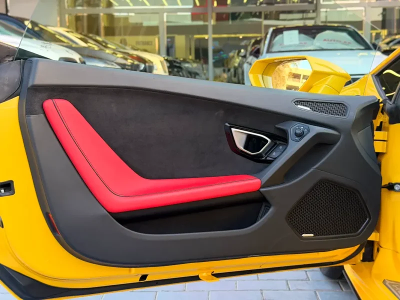 2022 Lamborghini Huracan EVO Spyder 10 Cylinders Petrol Engine Yellow Red Convertible