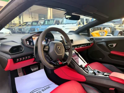 2022 Lamborghini Huracan EVO Spyder 10 Cylinders Petrol Engine Yellow Red Convertible