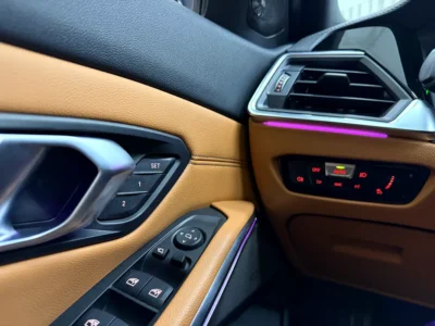 2020 BMW 3-Series 330i 4 Cylinders Petrol Engine Blue Brown Sedan GCC Specs Perfect Condition