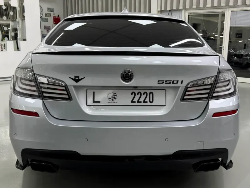2012 BMW 5-Series 550i Exclusive 8 Cylinders Petrol Engine Silver Black Sed M Kit Perfect Condition