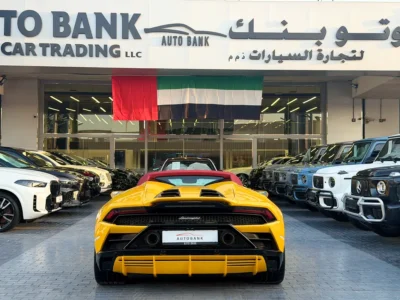2022 Lamborghini Huracan EVO Spyder 10 Cylinders Petrol Engine Yellow Red Convertible
