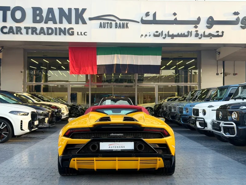 2022 Lamborghini Huracan EVO Spyder 10 Cylinders Petrol Engine Yellow Red Convertible