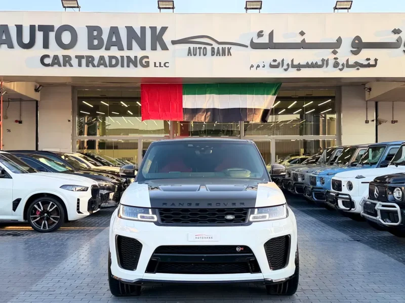 2019 Land Rover Range Rover Sport SVR 8 Cylinders Petrol Engine White Red SUV Automatic