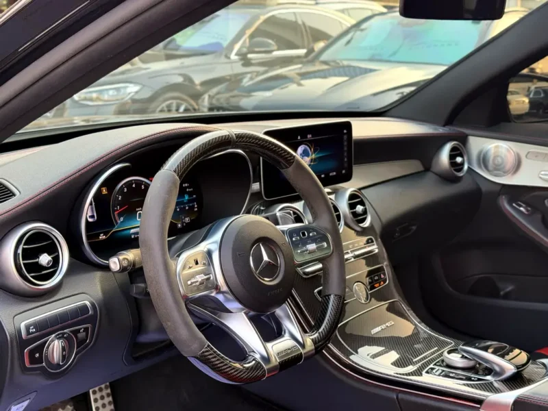2020 Mercedes-Benz C-Class C63 AMG 8 Cylinders Petrol Engine Black Red Sedan Automatic