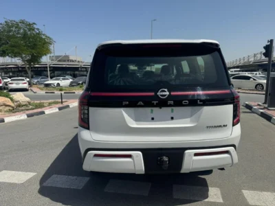 2026 Nissan Patrol LE TITANUM 3.5-liter TWIN TURBO V6 Petrol Engine White Tan SUV GCC Specs