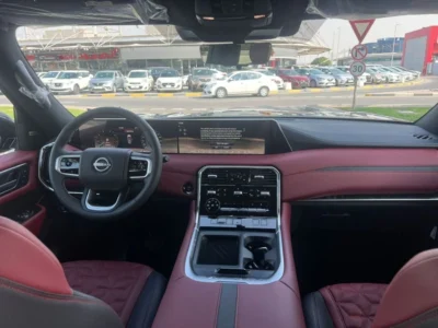 2026 Nissan Patrol LE PLATINUM 3.5-liter V6 Twin Turbo Black Red SUV GCC Specs