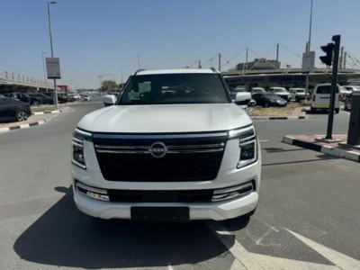 2026 Nissan Patrol LE TITANUM 3.5-liter TWIN TURBO V6 Petrol Engine White Tan SUV GCC Specs
