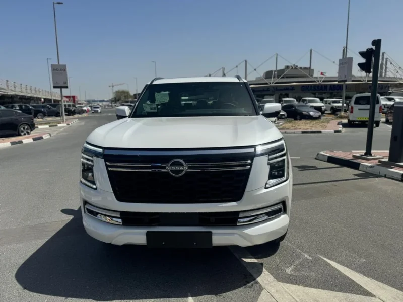 2026 Nissan Patrol LE TITANUM 3.5-liter TWIN TURBO V6 Petrol Engine White Tan SUV GCC Specs
