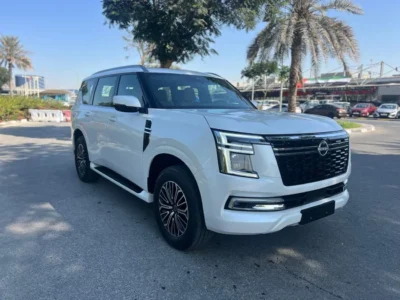 2026 Nissan Patrol SE PLATINUM 3.8-liter V6 Petrol Engine White Red SUV GCC Automatic