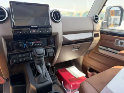 2026 Toyota Land Cruiser 76 2.8-liter 4 Cylinder Diesel Black Tan SUV GCC Specs Automatic