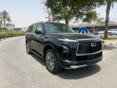 2025 Infiniti QX80 Sensory Captain Chairs 7 5.6L 6 Cylinders Petrol Engine Grey Tan SUV GCC