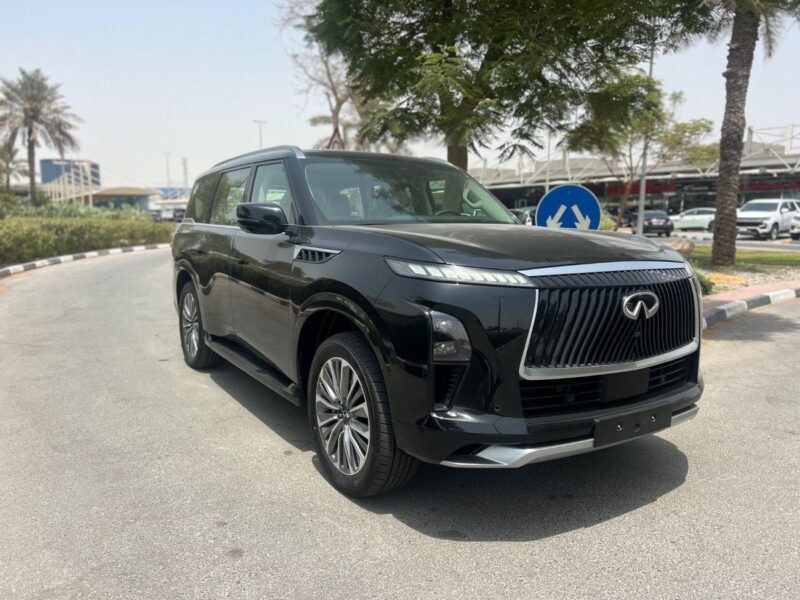 2025 Infiniti QX80 Sensory Captain Chairs 7 5.6L 6 Cylinders Petrol Engine Grey Tan SUV GCC