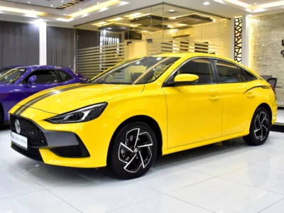 2023 MG GT Luxury 4 Cylinders Petrol Engine Yellow Black Sedan GCC Specs Automatic