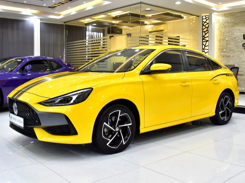2023 MG GT Luxury 4 Cylinders Petrol Engine Yellow Black Sedan GCC Specs Automatic