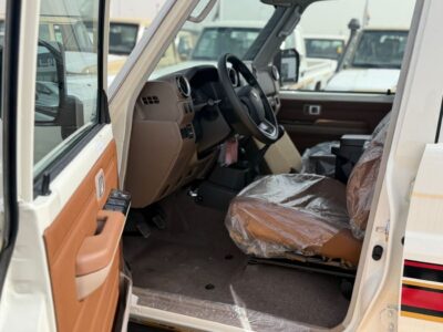 2026 Toyota Land Cruiser 76 2.8-liter 4 Cylinder Diesel White Tan SUV GCC Specs Manual