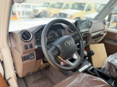 2026 Toyota Land Cruiser 76 2.8-liter 4 Cylinder Diesel White Tan SUV GCC Specs Manual
