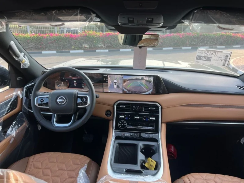 2026 Nissan Patrol LE PLATINUM AT 3.5-liter V6 Twin Turbo Green Tan SUV GCC Specs