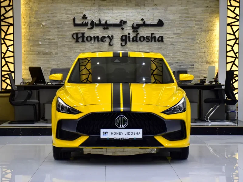 2023 MG GT Luxury 4 Cylinders Petrol Engine Yellow Black Sedan GCC Specs Automatic