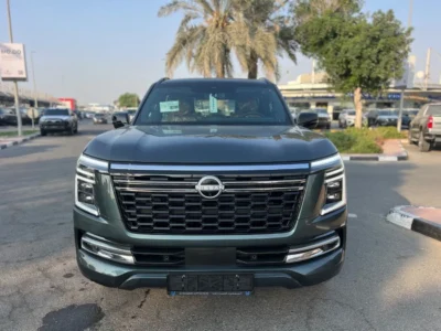 2026 Nissan Patrol LE PLATINUM AT 3.5-liter V6 Twin Turbo Green Tan SUV GCC Specs