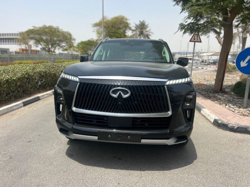 2025 Infiniti QX80 Sensory Captain Chairs 7 5.6L 6 Cylinders Petrol Engine Grey Tan SUV GCC