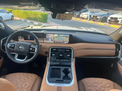 2026 Nissan Patrol LE PLATINUM 3.5-liter V6 Twin Turbo Black Tan SUV GCC Specs
