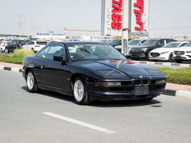 1992 BMW 8-Series 850i 12 Cylinders Petrol Engine Blue White Coupe Japanese Specs Very Clean